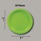 24 Count Lime Green Round Dessert Plates for Summer Parties 7 Inch